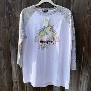 Hot Topic Hardcore Unicorn Shirt